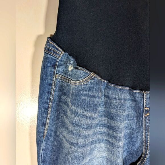 NWT 1822 Denim Vintage Denim Ankle Skinny Maternity Jeans Distressed Size 12/31 - Picture 6 of 10